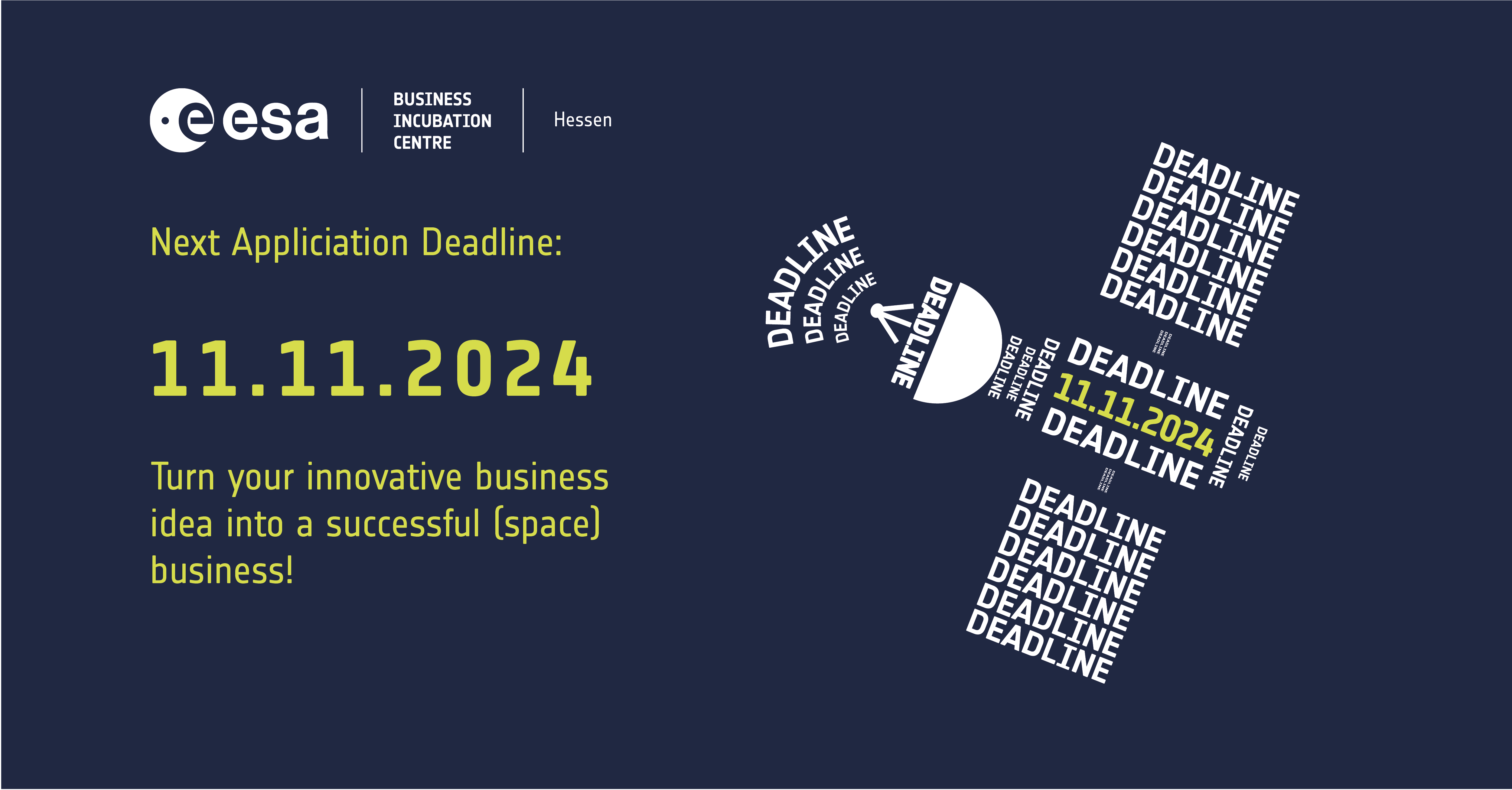 ESA BIC Hessen Application Deadline 11.11.2024